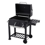 Outdoor Charcoal Bbq Grill With Portable Trolley Garden Grill