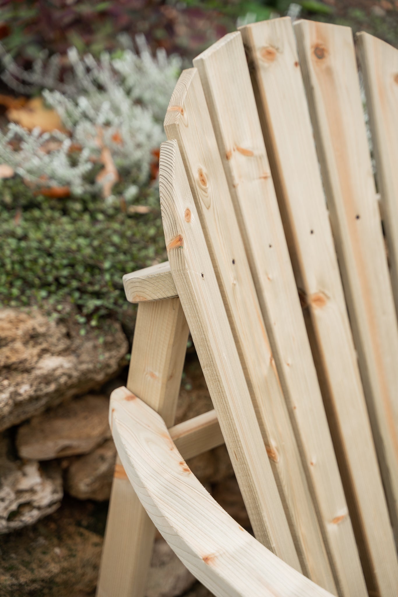 Premium Double Adirondack Garden Bench For Ultimate Relaxation | Natural