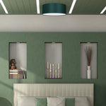 Verde Hand Made Scandi Style 40cm Ceiling Lamp In A Rich Green Finish Holds 2xe27 Led Bulbs