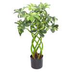 Artificial 70cm Plant Bonsai Bush Twisted Stem Golden Capella