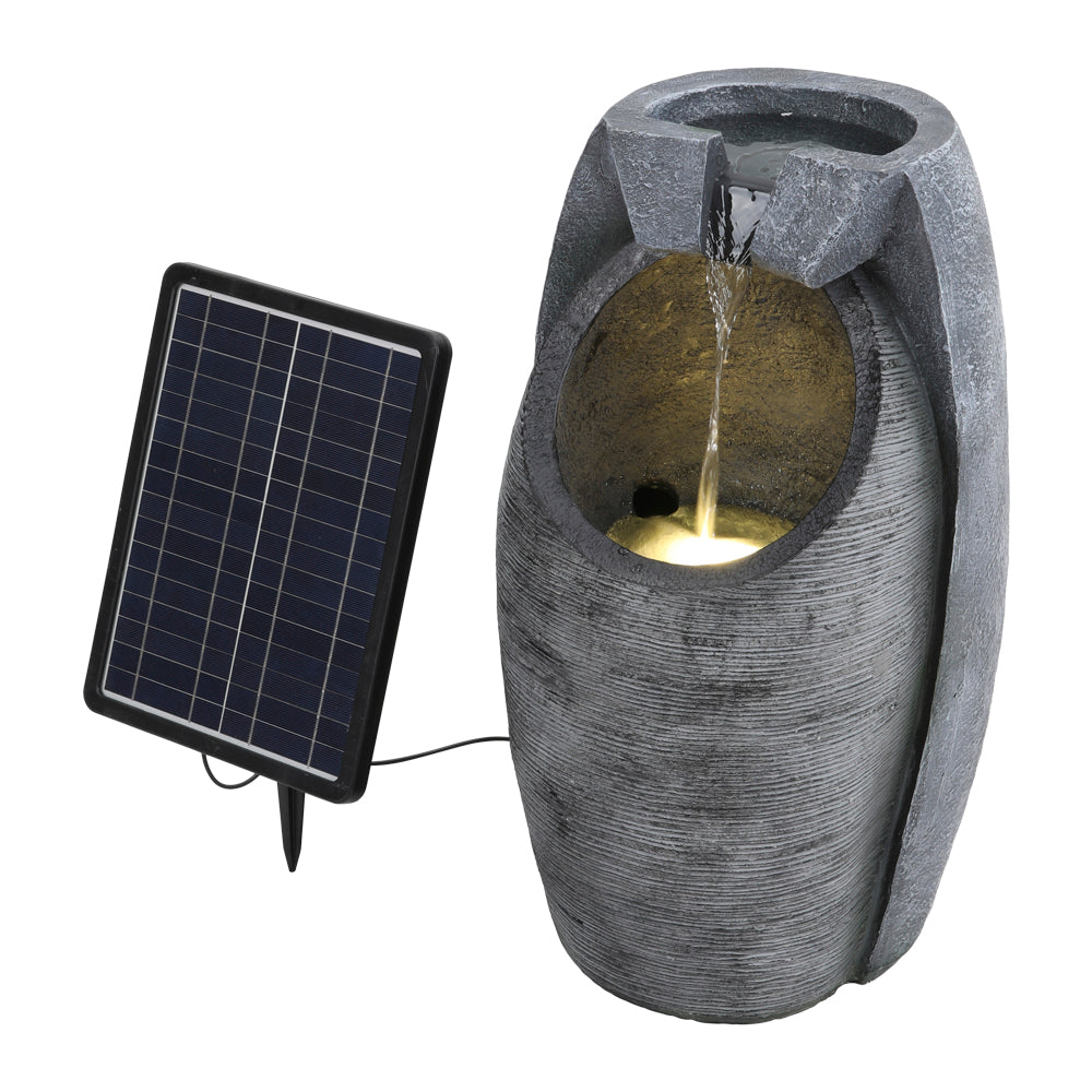 Solar-powered Outdoor Rockery Decor Water Fountain
