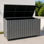 Rattan Cushion Storage Box 996l | Grey