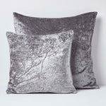 Luxury Crushed Velvet Cushion Cover | 60cm x 60cm | Silver