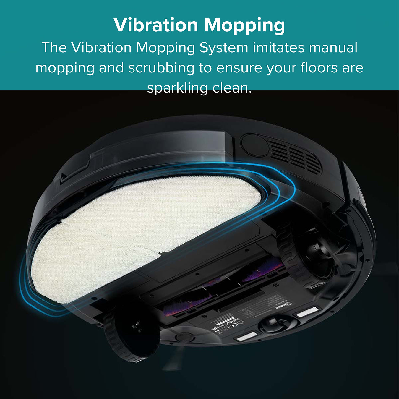 M7 Pro Robot Vacuum Cleaner And Microfibre Mop Combo | Black