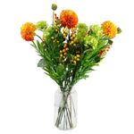 Pack Of 6 X 70cm Artificial Orange Berry Spray