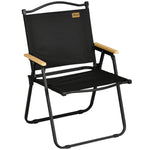 Lightweight Portable Folding Chair For Camping, Fishing | Black