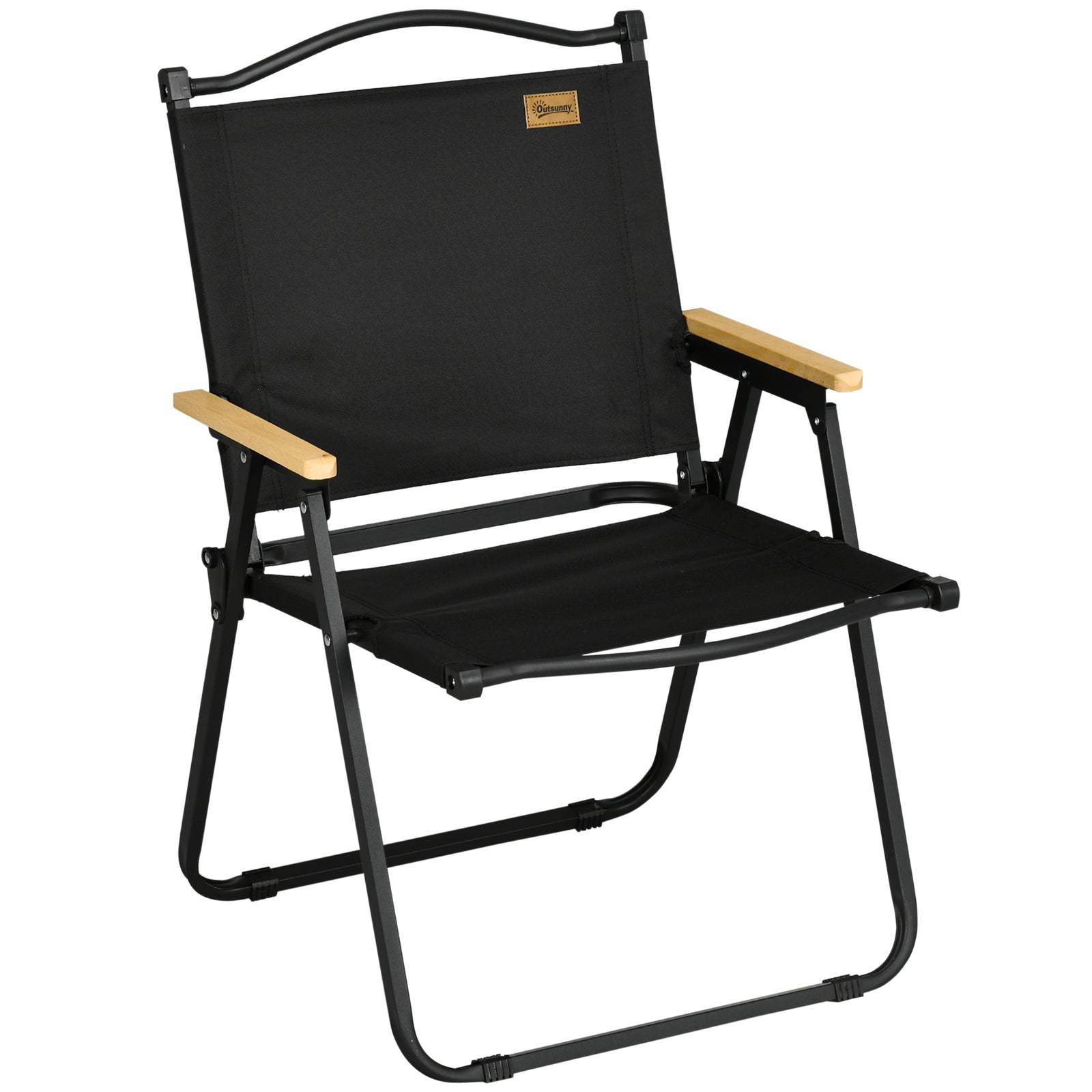 Lightweight Portable Folding Chair For Camping, Fishing | Black