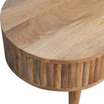 Solid Wood Stripe Coffee Table