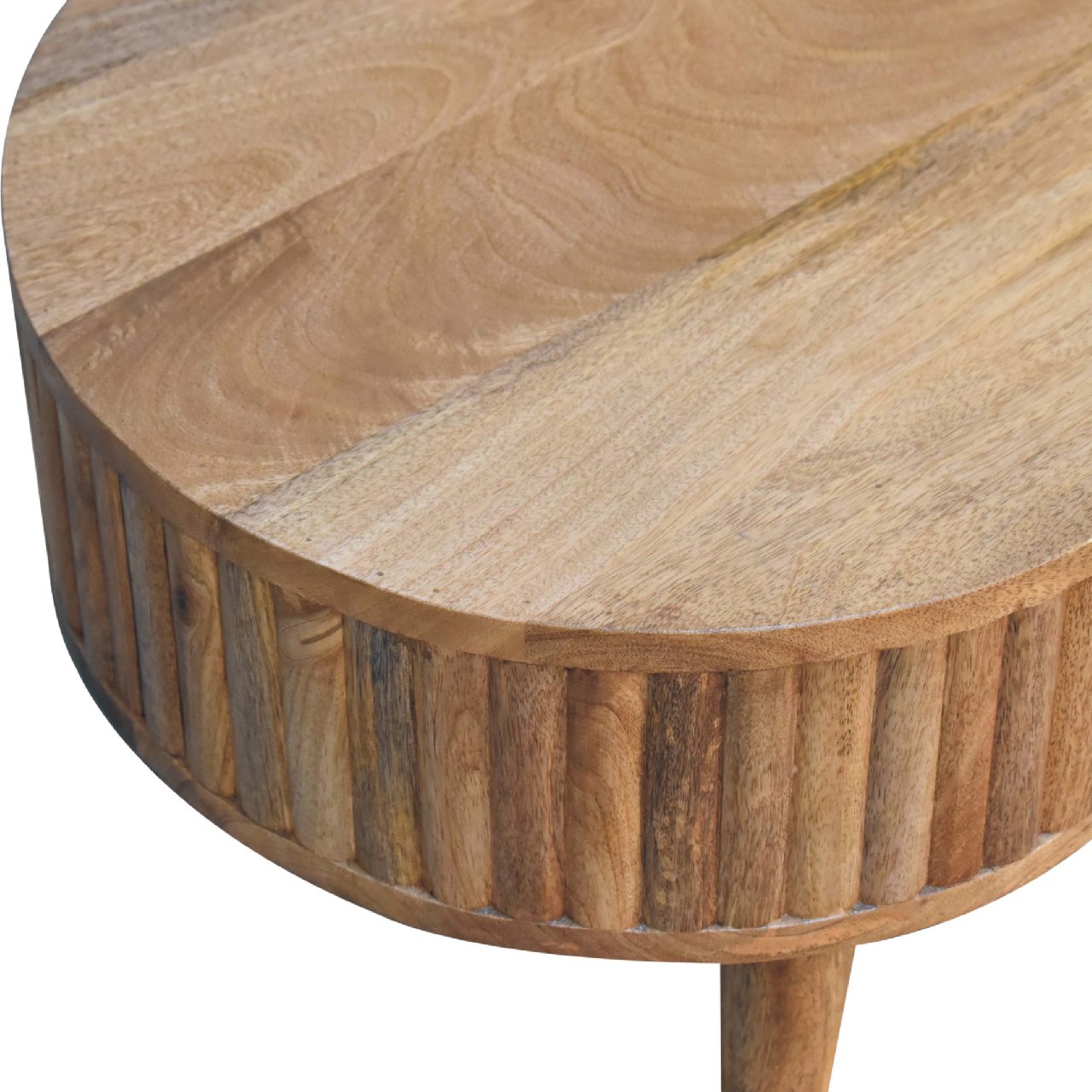 Solid Wood Stripe Coffee Table