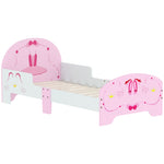 Aiyaplay Ballet Theme Toddler Bed Frame With Safety Rails, For 3-6 Years