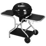 Portable Charcoal Kettle Grill, Two Wheels
