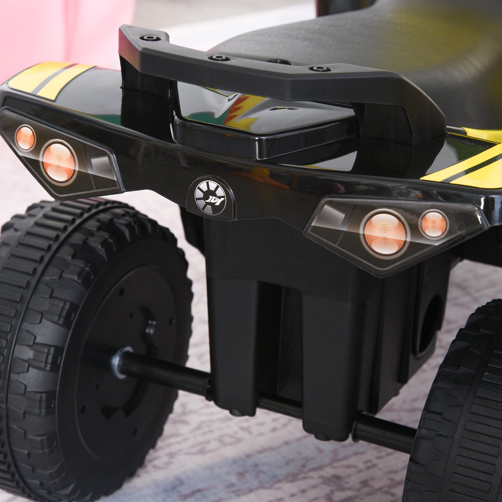 No Power Quad Toddler Ride On Car Foot-to-floor Sliding | Yellow