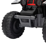 6v Electric Quad Bike, Kids Ride On Atv W/ Forward Backward, Headlights | Black