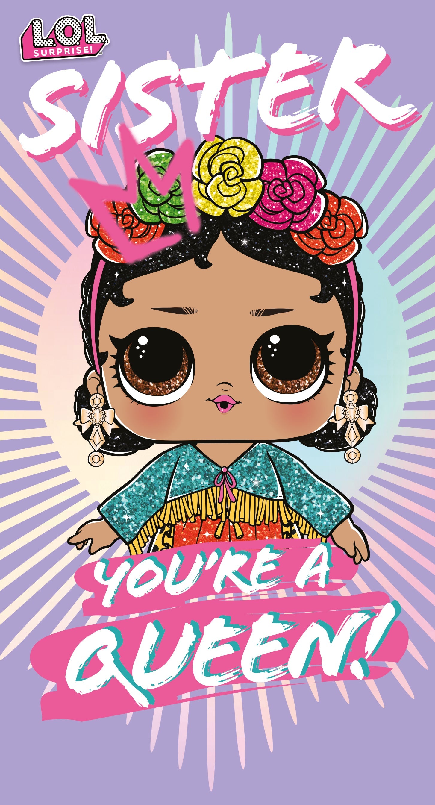 LOL Surprise Sister Birthday Card Official Product