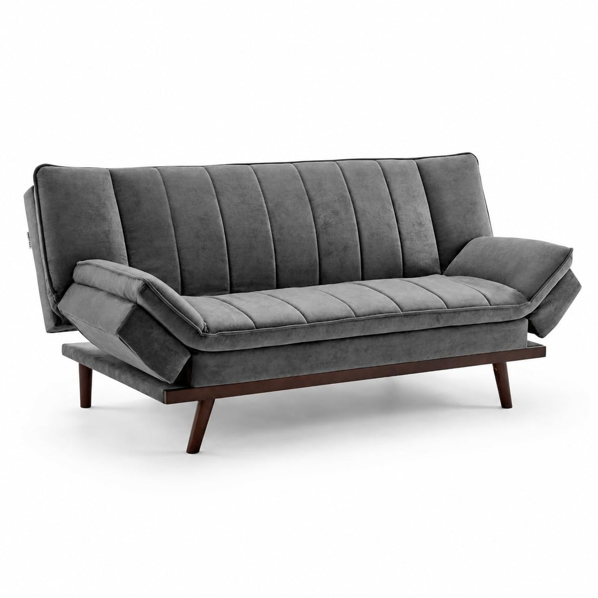 Mondaine Velvet Sofa Bed 3 Seater | Grey