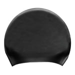 Unisex Adult Long Hair Silicone Swim Cap | One Size | Black