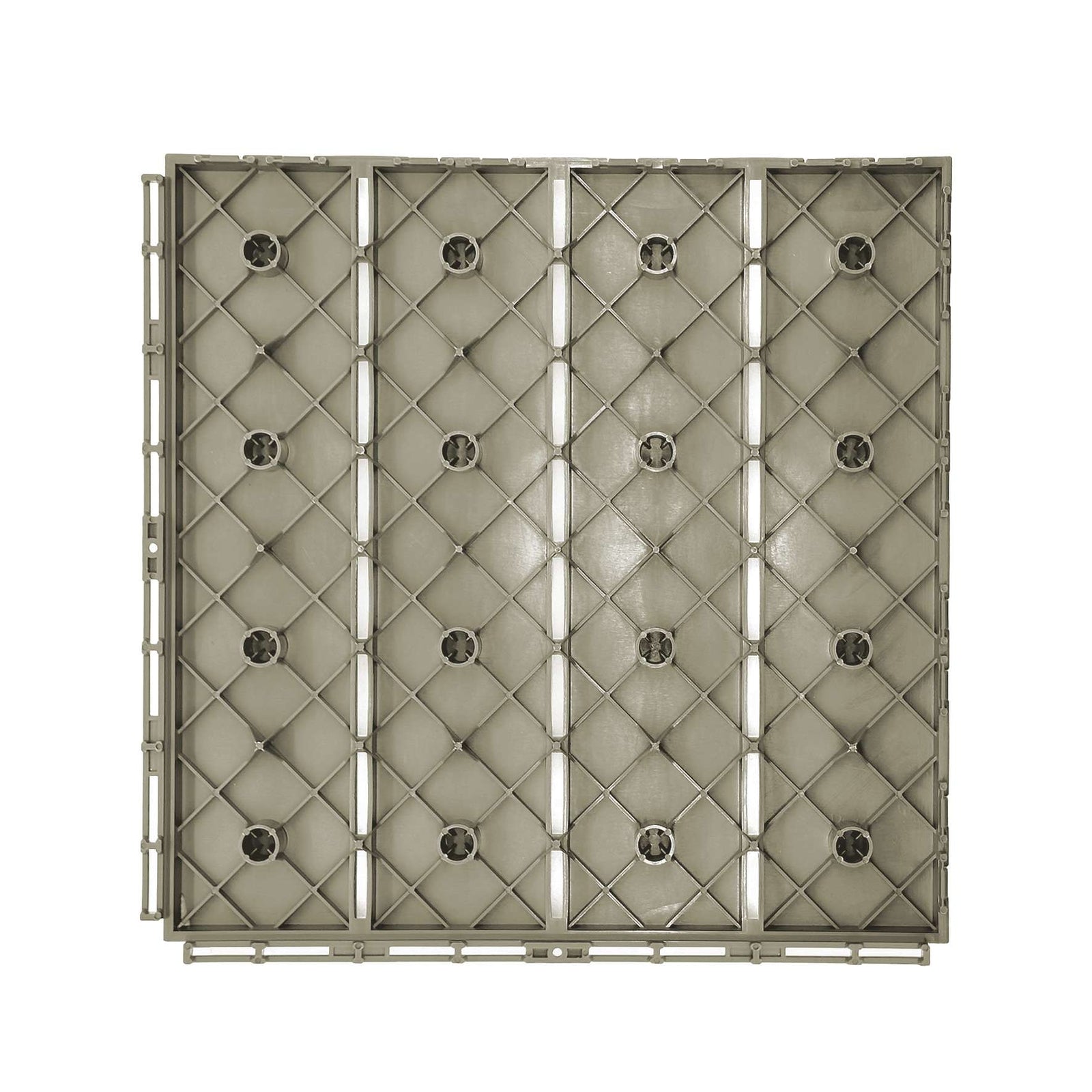 Polydeck Pvc Interlocking Decking Tiles | Set of 24 | Beige