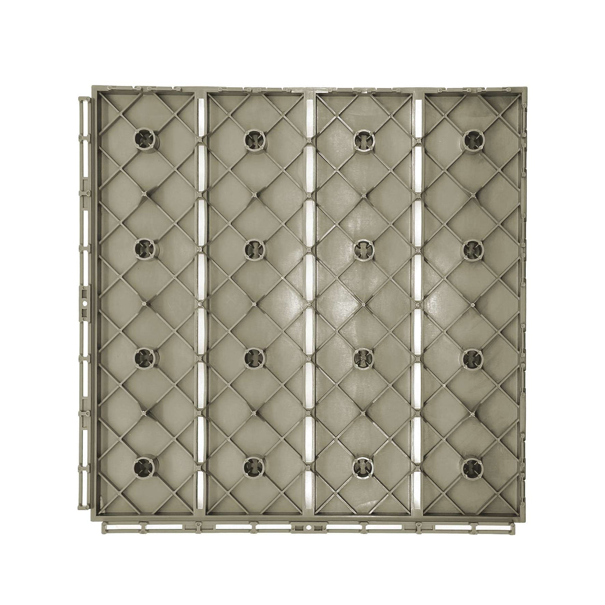 Polydeck Pvc Interlocking Decking Tiles | Set of 36 | Beige