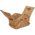 Wicker Light Steamed Swing Handle Hamper Picnic Basket