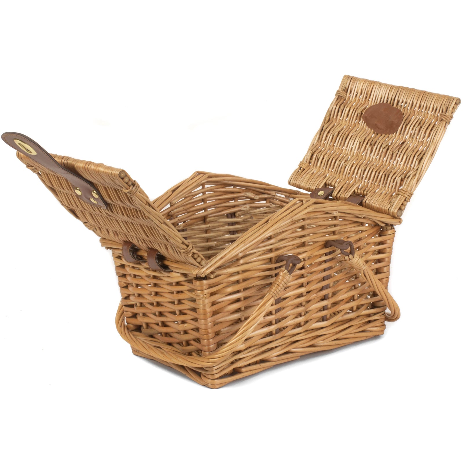 Wicker Light Steamed Swing Handle Hamper Picnic Basket