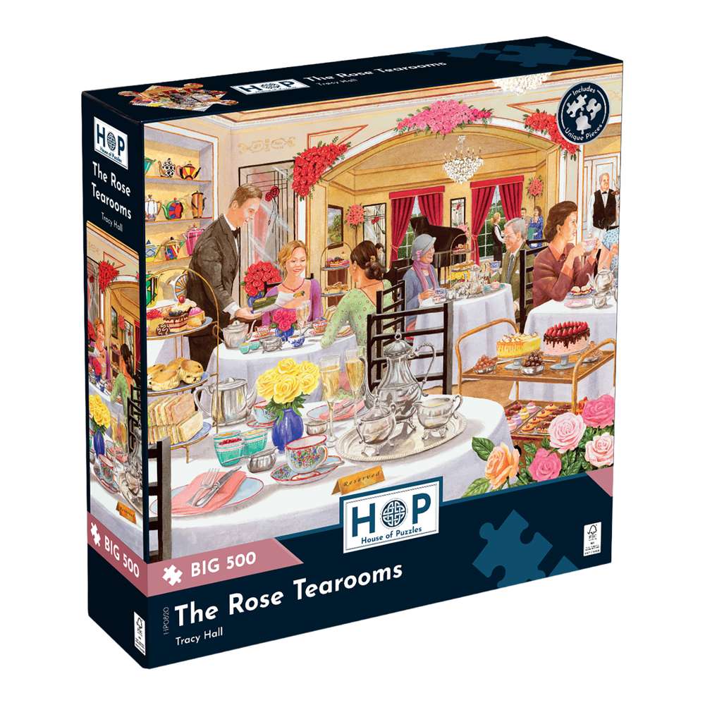 The Rose Tearooms Big 500 Piece Jigsaw Puzzle