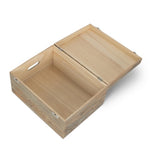 Oak Effect Wooden Box | Large | Brown