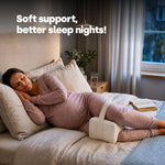 Orthopaedic Leg Pillow With Strap Fleece | One Size | White