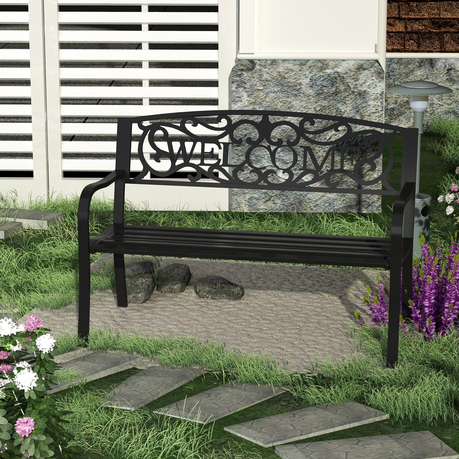 Garden Bench Double Seat Park Chair