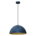 Pendant Light Beta Navy Blue/gold 1xe27 35cm
