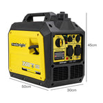 Inverter Generator 3500w Portable Petrol Quiet Backup Power Pure Sine | Yellow