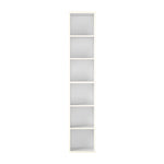 Bookcases Book Shelf Shelving Storage Unit Slim Wood Office Home | White