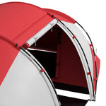 4-6 Persons Camping Tent Dome Family Travel Group Hiking Room Fishing | Grey & Red