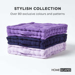 Cotton Plain Floor Cushion | 50cm x 50cm | Purple