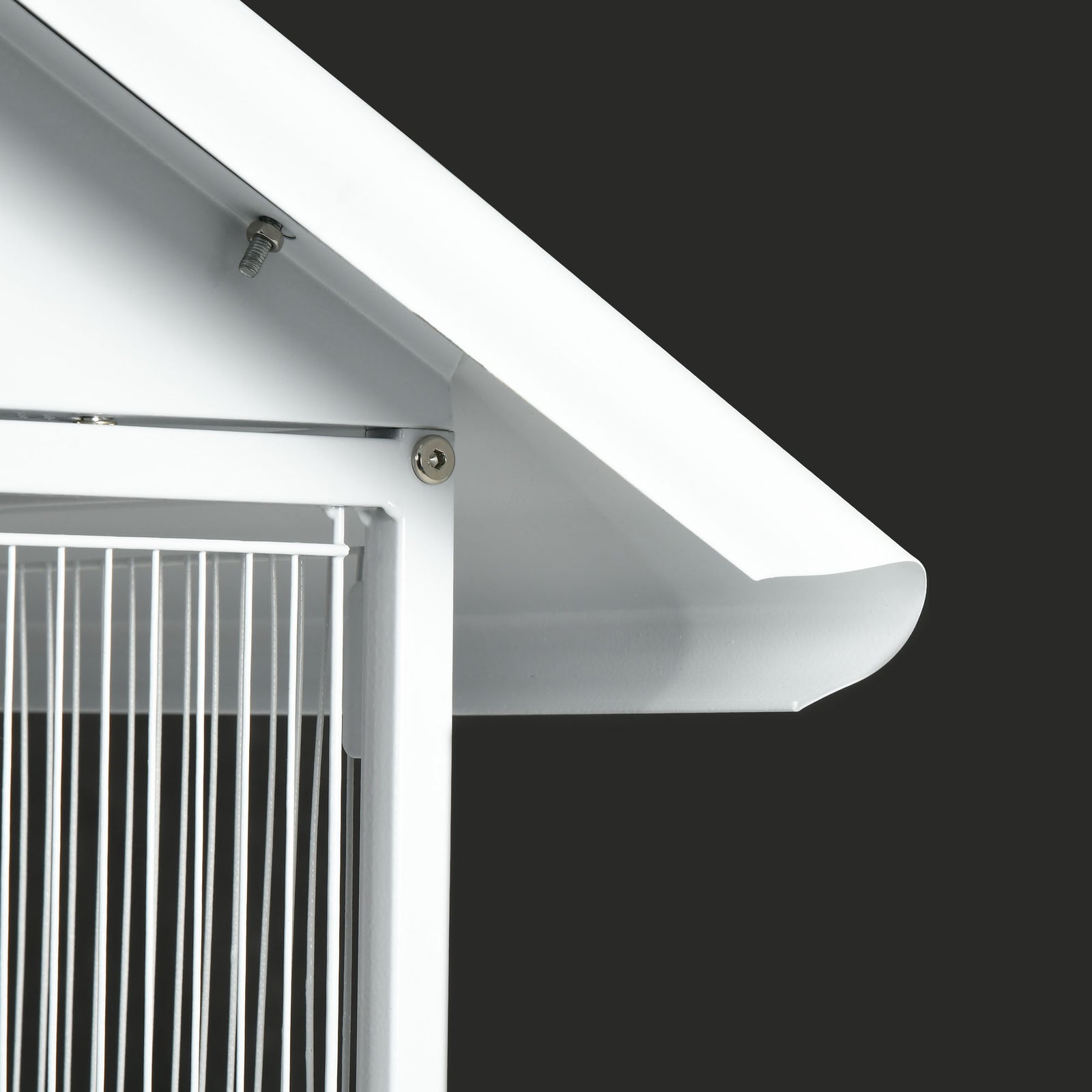 Metal Bird Cage Feeder, For Small And Medium Bird - White