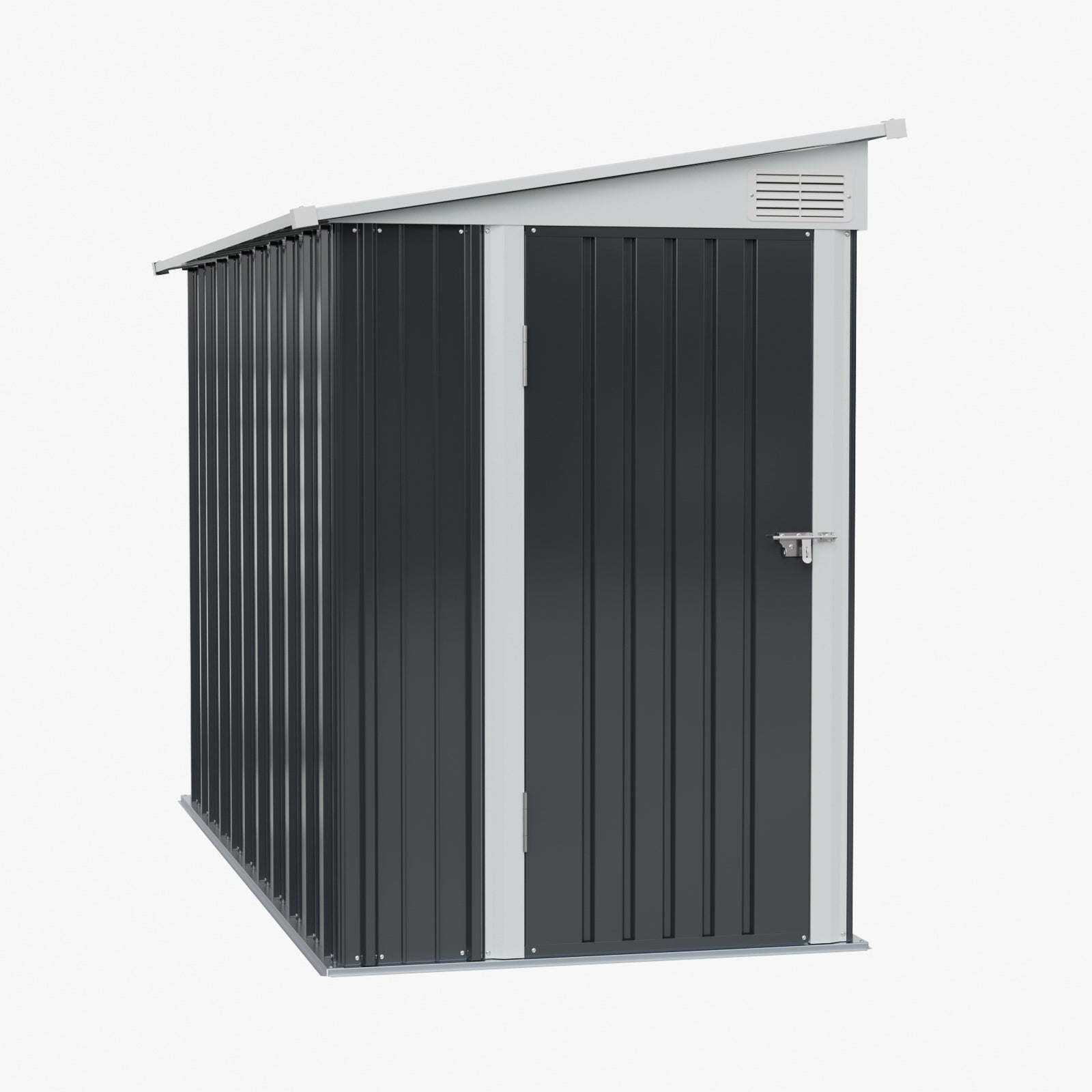 Breeins 4x9 Ft Pent Roof Garden Tool Shed Outdoor Patio Storage House