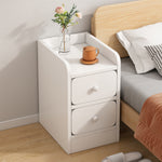 Wooden Nightstand Bedside Table With Drawers