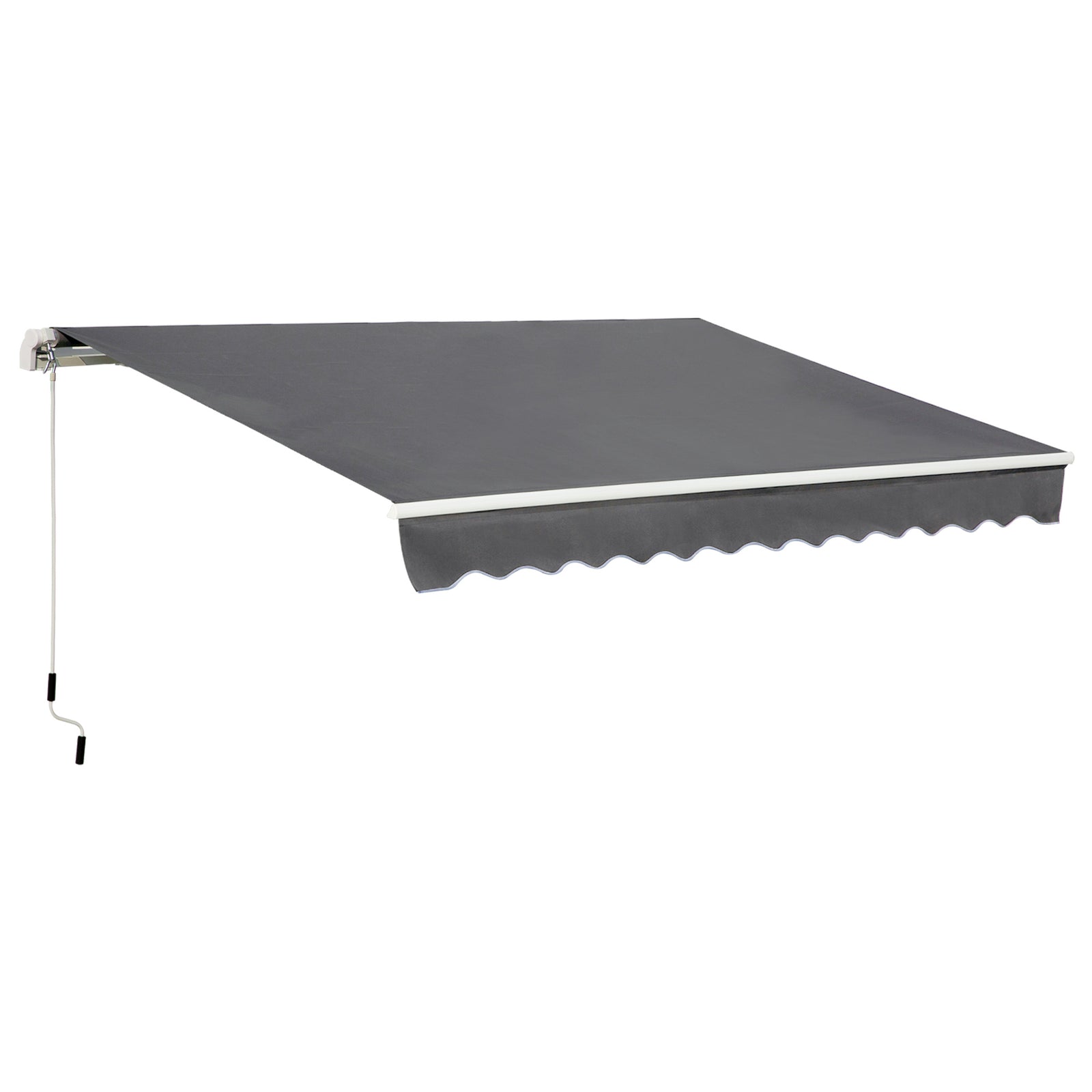 4x2.5m Retractable Manual Awning, Crank Handle