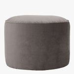 Milano Velvet Bean Bag Pouffe | Charcoal