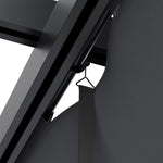 4m X 4m Aluminium Pergola With Retractable Roof,charcoal Grey,outdoor Garden Gazebos Water-resistant