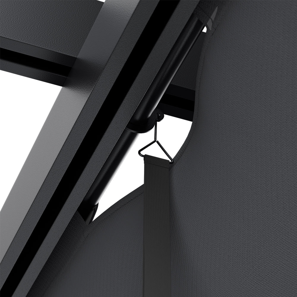 4m X 4m Aluminium Pergola With Retractable Roof,charcoal Grey,outdoor Garden Gazebos Water-resistant