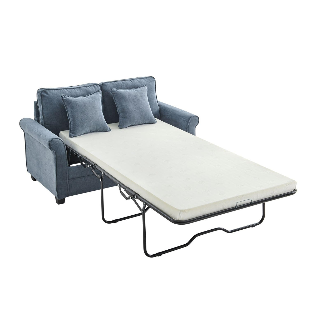 Ramy Corduroy Sofa Bed 2 Seater | Blue