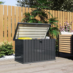 400l Waterproof Metal Outdoor Storage Box With Lock And Keys