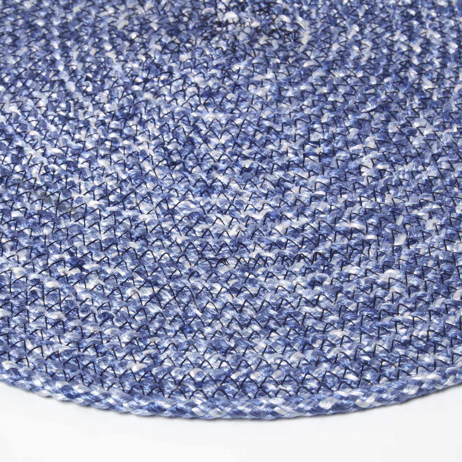 Handwoven Round Placemats Set Of 4 | 40cm | Blue