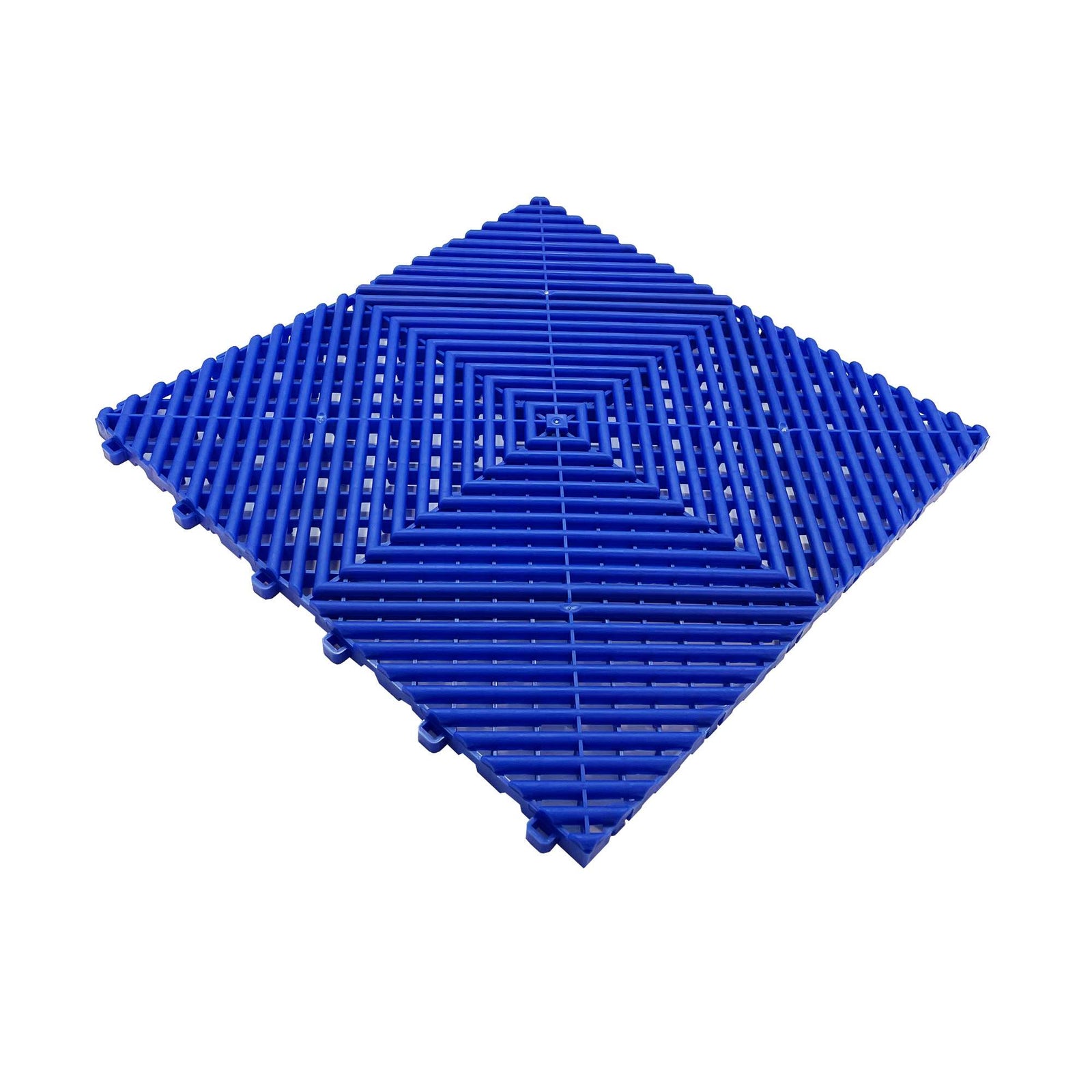 Heavy Duty Vented Garage Interlocking Floor Tiles | Blue