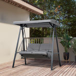 2 Seater Garden Outdoor Swing Chair Hammock W/ Steel Frame