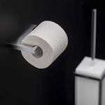 Toilet Roll Holder, Silver Gloss Wall-mounted 8,5 Cm Collection The Grid