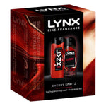 Lynx Fine Fragrance Cherry Spritz Body Spray & Wash Set