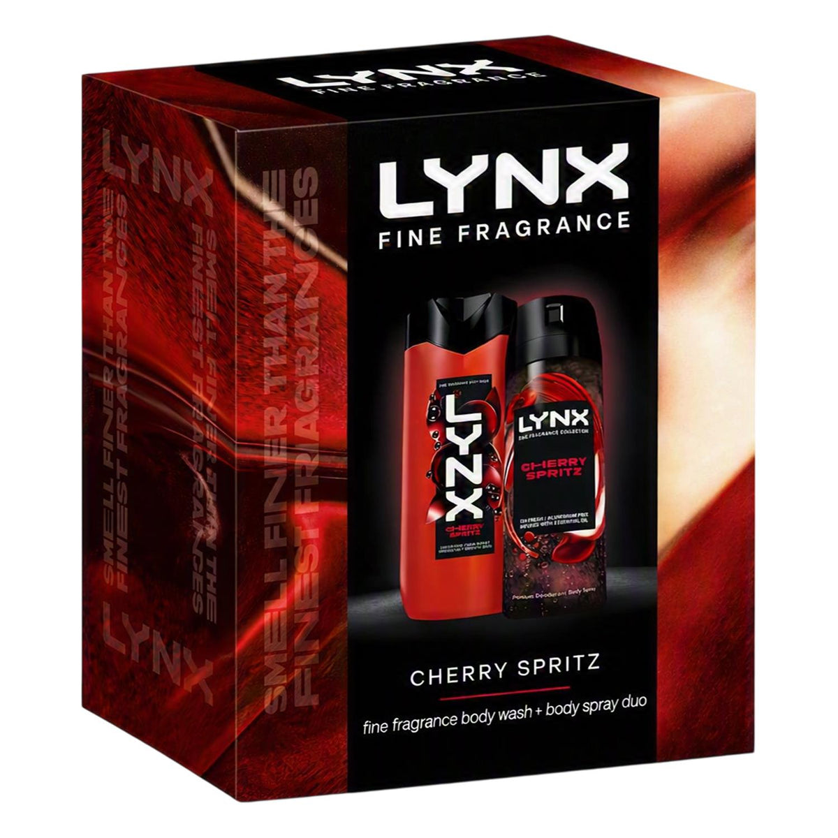 Lynx Fine Fragrance Cherry Spritz Body Spray & Wash Set