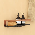 Bathroom Shelf, Organizer, Glass Wiper Copper Pvd Architect S+ Collection