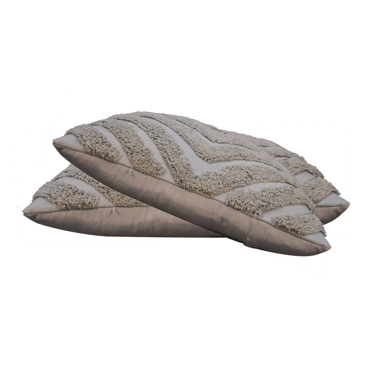 Diamond Cushion Set | Set of 2 | Grey